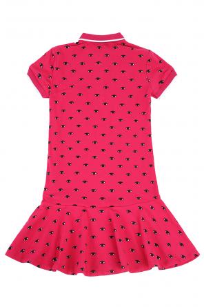 Patterned dress with collar, zdjęcie 2 Patterned dress with collar od Kenzo Kids